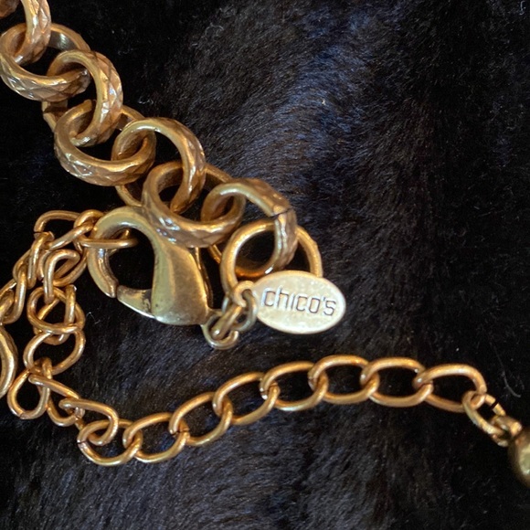 CHICO’S tortoise & gold necklace - Picture 10 of 11